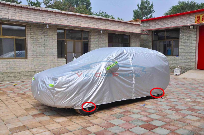 Dây cột 4 bánh giúp bạt cố định không bị bay
